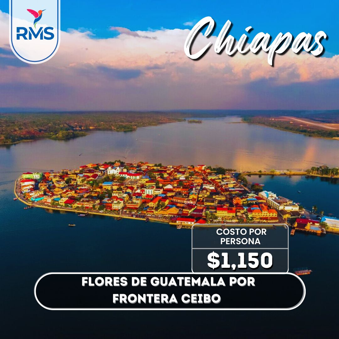 Flores Guatemala vía Ceibo 1 día