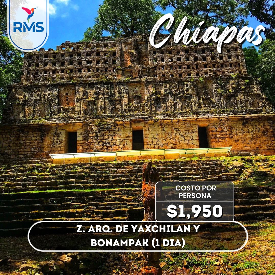 Yaxchilan-Bonampak-Cenote corcho negro 2 días