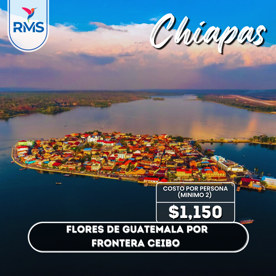 Flores Guatemala vía Ceibo 1 día