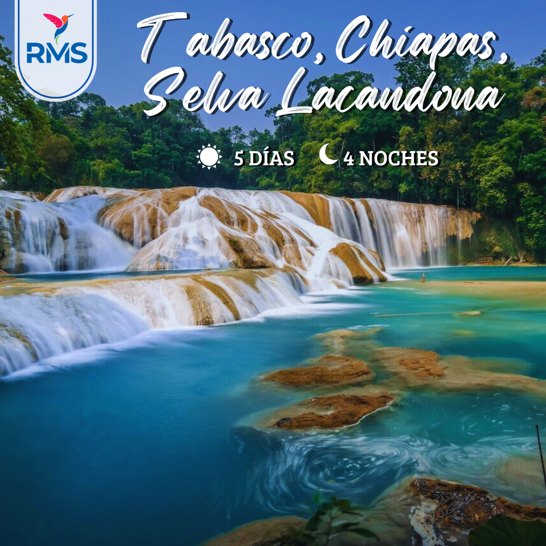 TABASCO, CHIAPAS, SELVA LACANDONA 5 DIAS & 4 NOCHES